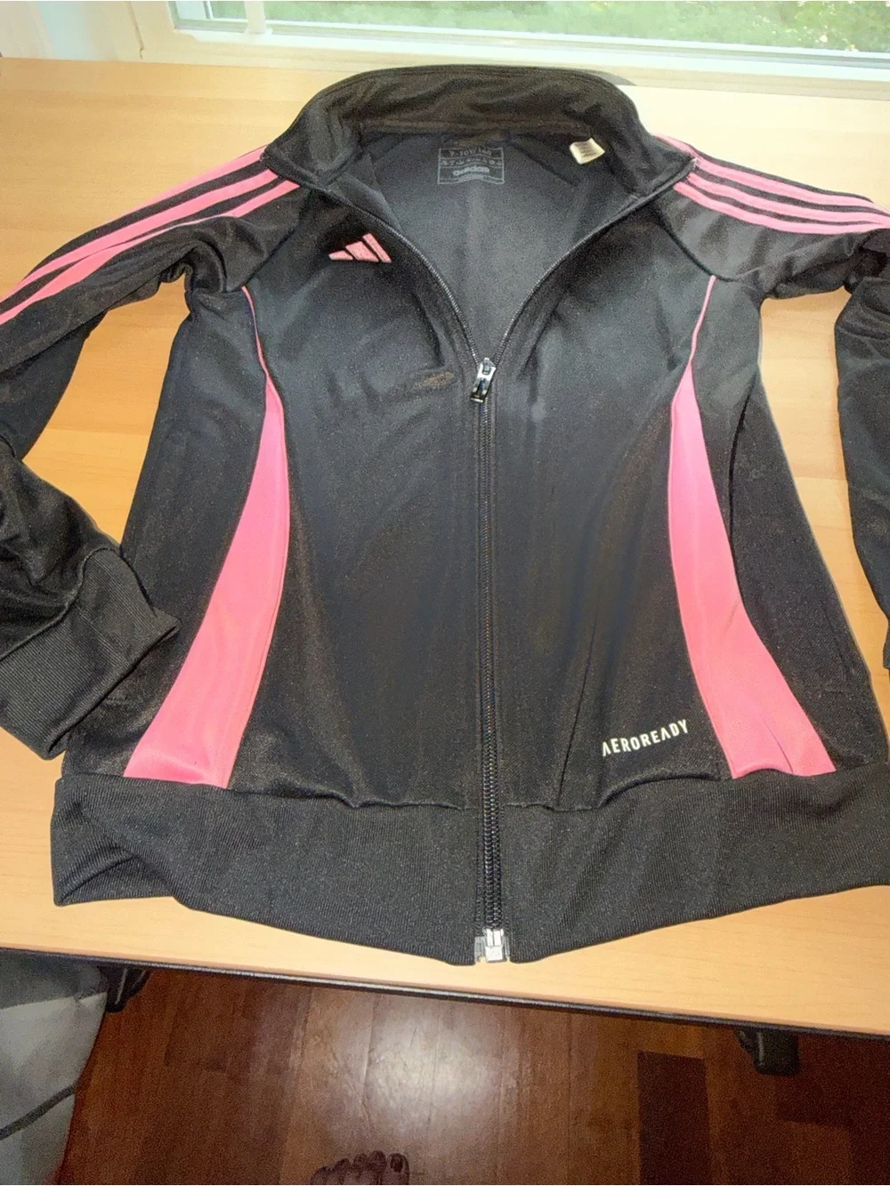 adidas kids size 9/10 Black and Pink Kids Tracksuit